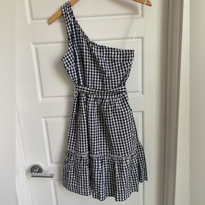 Crown & Ivy Black and White Checkered Dress